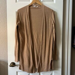 GAP Tan Long Cardigan, S